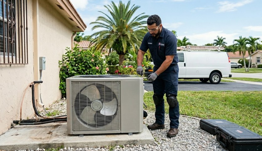 professional heat pump installation hialeah