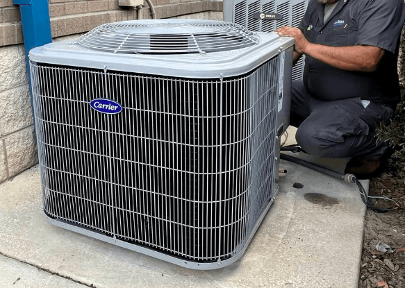 AC replacement work by our technician in Hialeah